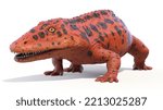 3d rendered dinosaur illustration of the Eryops