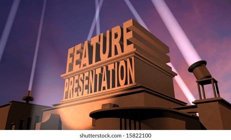 3D Rendered Feature Presentation Title