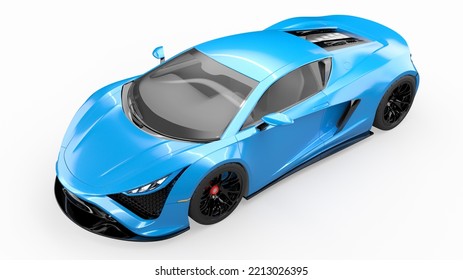 3d Rendered Fictional Car Illustration Of A Generic Hyper Car