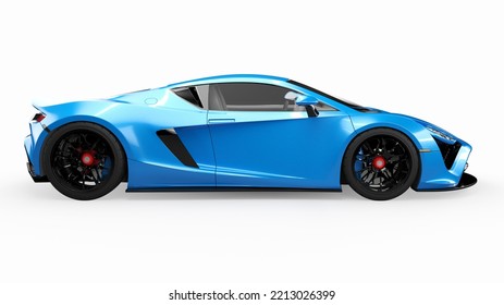 3d Rendered Fictional Car Illustration Of A Generic Hyper Car