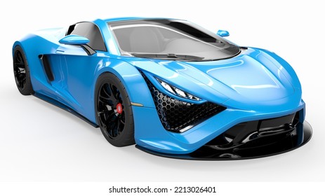 3d Rendered Fictional Car Illustration Of A Generic Hyper Car