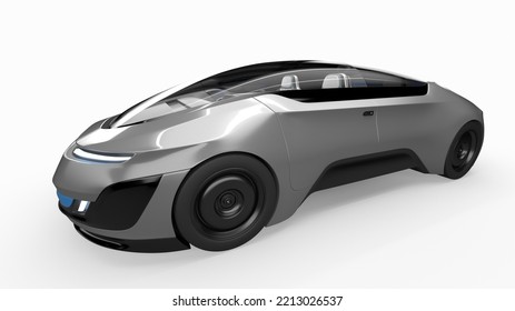 3d Rendered Fictional Car Illustration Of A Generic Sedan