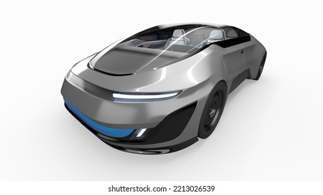 3d Rendered Fictional Car Illustration Of A Generic Sedan