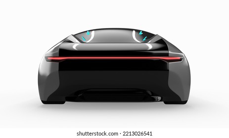 3d Rendered Fictional Car Illustration Of A Generic Sedan