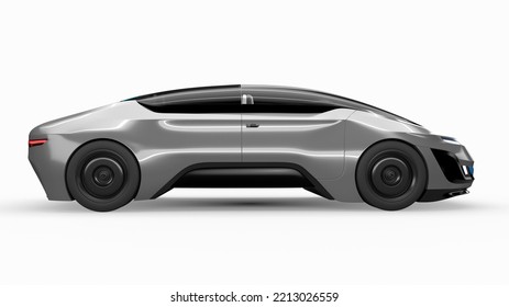 3d Rendered Fictional Car Illustration Of A Generic Sedan