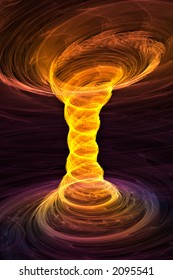 3D Rendered Fire Tornado (abstract)