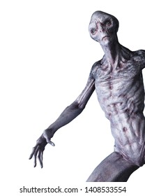3d rendered illustration of an alien isolated on white