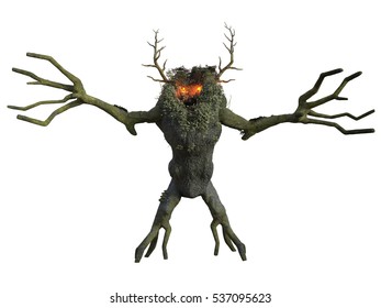 3D Rendered Illustration Of Fantasy Ent On White Background Isloted