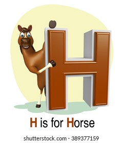 3d Rendered Illustration Horse Alphabet Stock Illustration 389377159 ...