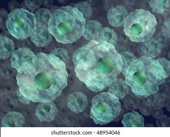 3d Rendered Illustration Of Human Cell Line