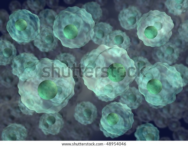 3d Rendered Illustration Human Cell Line 스톡 일러스트 48954046