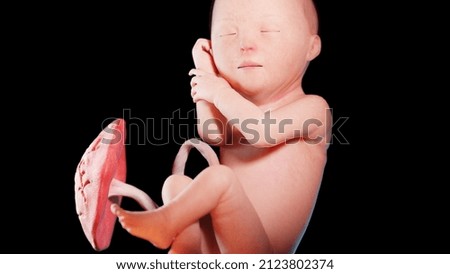 Similar – Baby yawning lying on a carpet