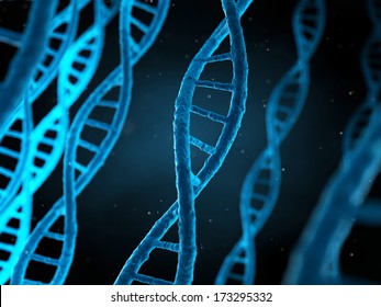 3d Rendered Illustration Of The Human Genome