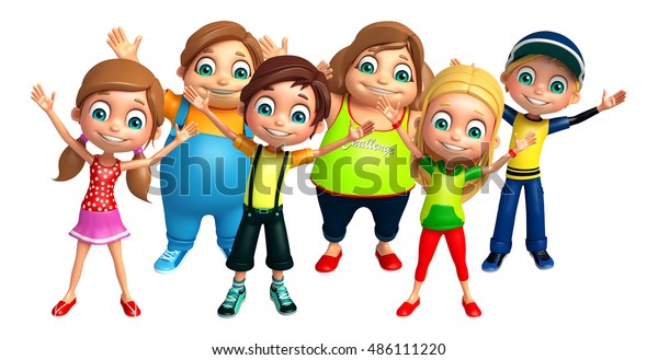 3d Rendered Illustration Kid Boy Kid Stock Illustration 486111220 ...