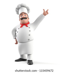 3d Rendered Illustration Of A Kitchen Chef