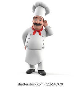 3d Rendered Illustration Of A Kitchen Chef