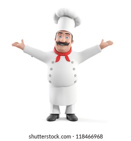 3d Rendered Illustration Of A Kitchen Chef