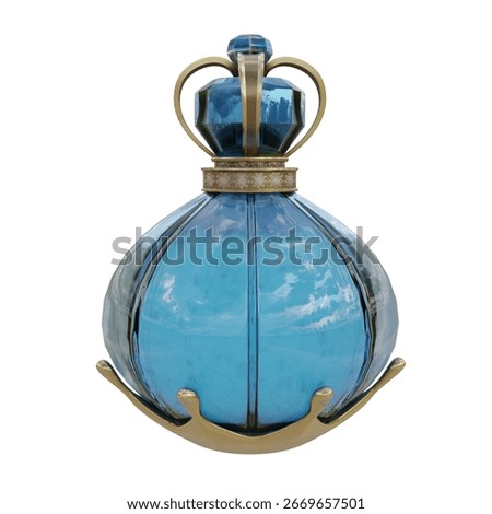 3D rendered illustration of a magic potion bottle isolated on a white background	
