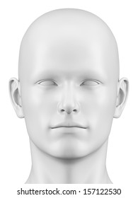 3d Rendered Illustration Of A Male Head