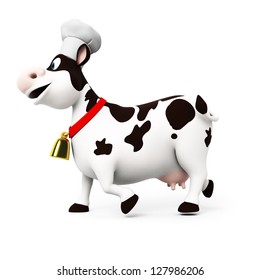 3d rendered illustration of a toon cow - Shutterstock ID 127986206