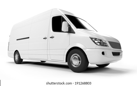 3d rendered illustration of a white transporter 
