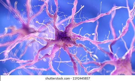 3d Rendered Medically Accurate Illustration Of A Damaged Nerve Cell