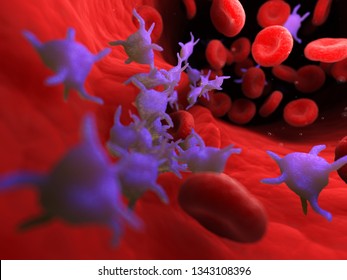 3d rendered medically accurate illustration of active blood platelets