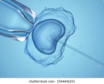 3d Rendered Medically Accurate Illustration Of An Invitro Fertilization