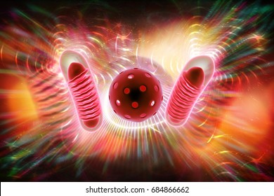 3d Rendered Mitochondria In Colour Background