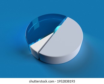 3d Rendered Pie Chart Several Different Stock Illustration 1952838193 ...