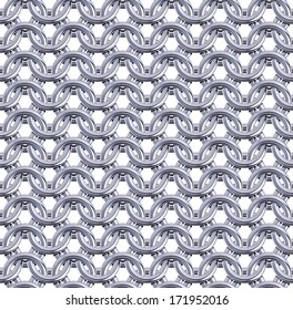 3D Rendered Seamless  Chain Armor Pattern