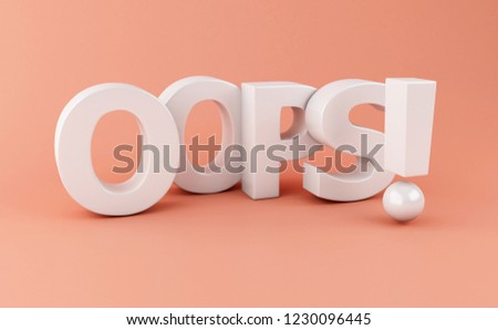 Similar – Image, Stock Photo Oops!
