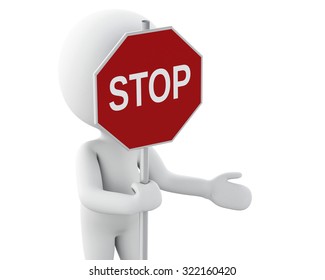 6,428 3d man stop Images, Stock Photos & Vectors | Shutterstock