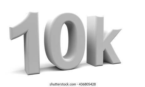 3d Rendering 10k Text Big Letters Stock Illustration 436805428 ...