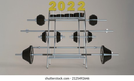 3D Rendering - 2022 Golden Workout Gear