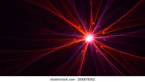 3D Rendering Abstract Circle Light Background