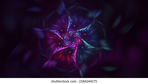 3D Rendering Abstract Circle Light Background