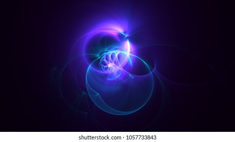 3D rendering abstract fractal light background - Shutterstock ID 1057733843