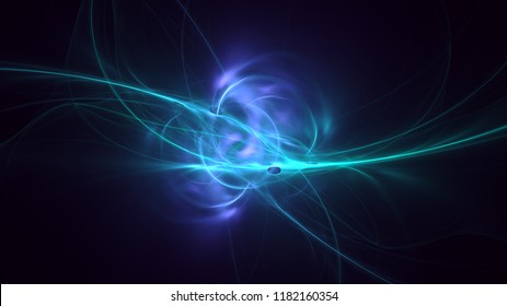 
3D rendering abstract fractal light background