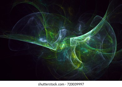 3D rendering abstract fractal light background - Shutterstock ID 720039997
