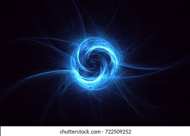 3D Rendering Abstract Fractal Light Background