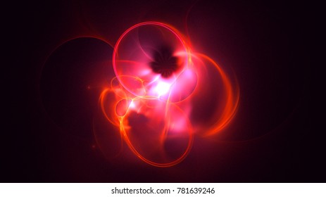 3D rendering abstract fractal light background - Shutterstock ID 781639246