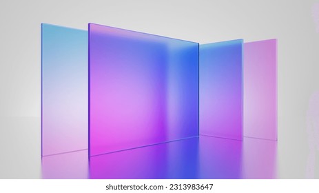 translucent shapes square colorful