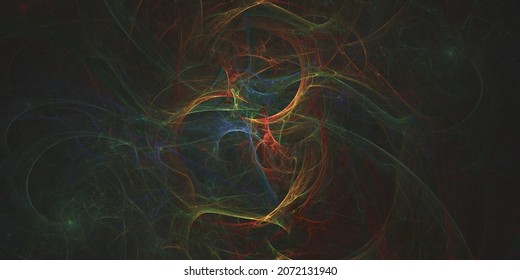 3D Rendering Abstract Multicolor Light Background