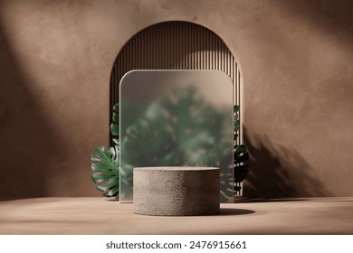 Plataforma abstracta renderización 3D