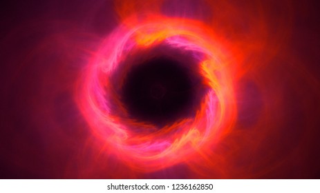 3D rendering abstract red fractal light background - Shutterstock ID 1236162850