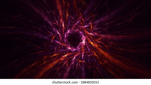 3D rendering abstract round light background
