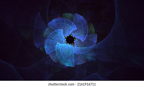 3D rendering abstract round light background