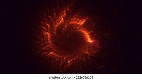 3D rendering abstract round light background