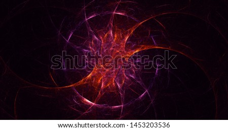 3D rendering abstract round light background